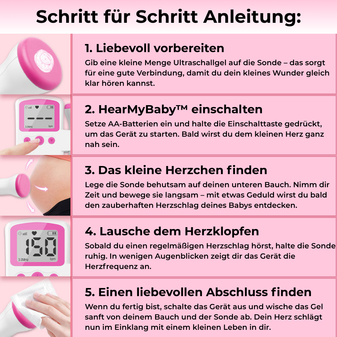 HearMyBaby™ - Das kleine Wunder jederzeit spüren und hören