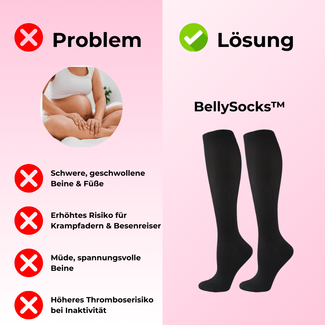 BellySocks™ - Die Schwangerschaftssocken, die deine Beine wirklich entlasten